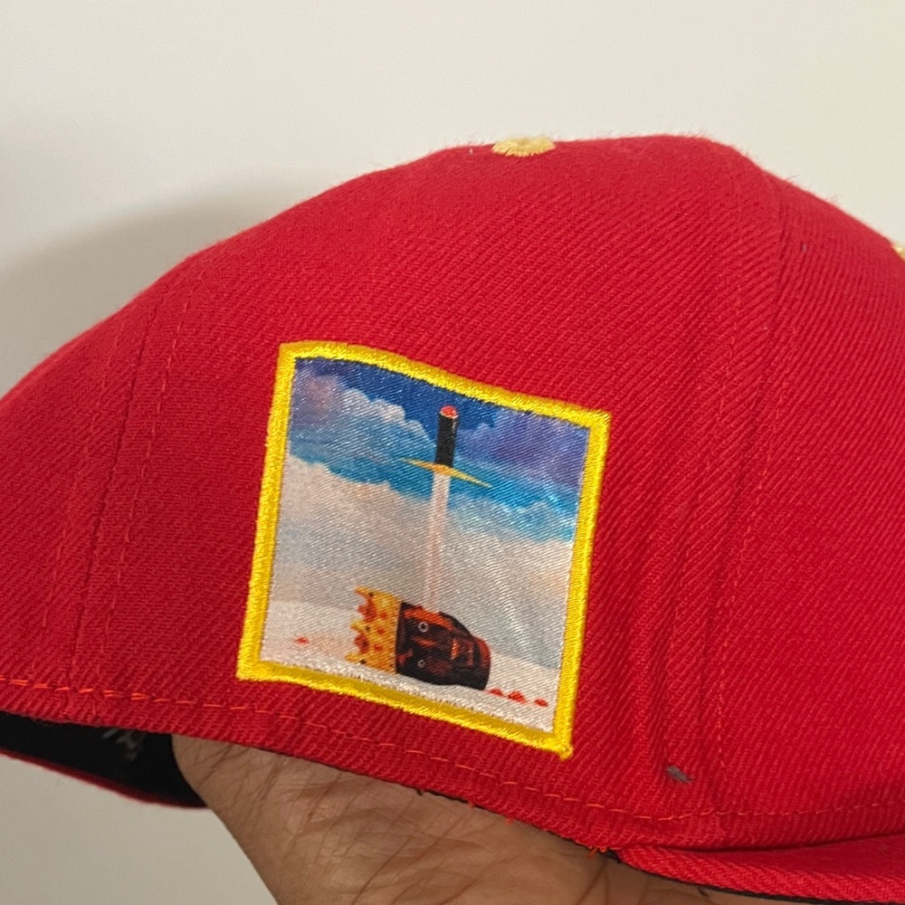 Kanye West My Beautiful Dark Twisted Fantasy Embroidered Fitted Hat 🧢 - Picture 6 of 8